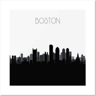 Boston Skyline V2 Posters and Art